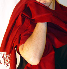 70% pashmina/30% silk full-size shawl