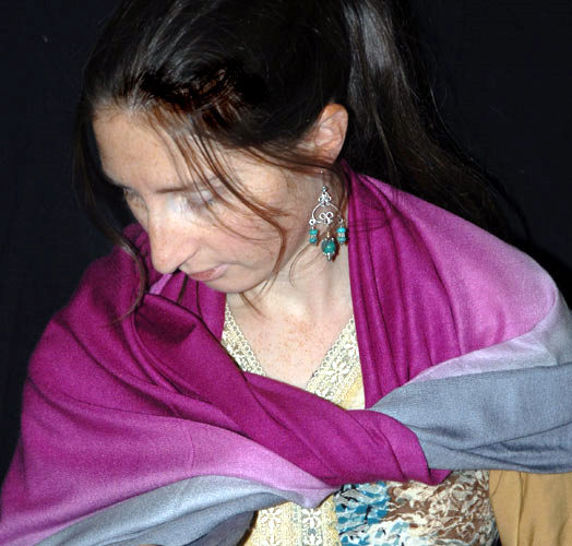 Sunrise Pashmina ombre shawl
