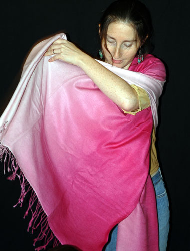 Sunrise Pashmina ombre shawl