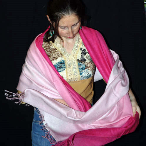 Sunrise Pashmina ombre shawl
