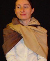 pashmina/silk 
fullsize shawl with ombre two-tone dying