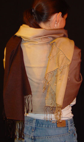 Sunrise Pashmina ombre shawl