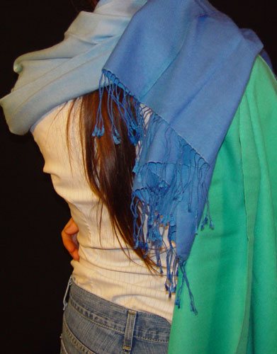 Sunrise Pashmina ombre shawl