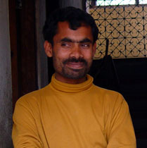 Masleo Din, master embroiderer