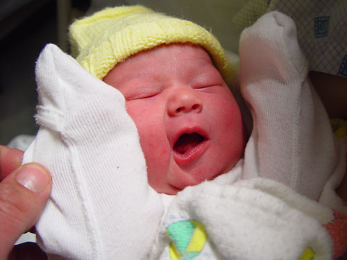 Liana Alos, age 2 hrs.