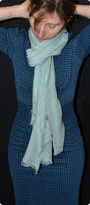 Sunrise Pashmina Pumori 100% cashmere shawl,  Yucca (#pm-91L),  diamond weave,  ragged fringe
