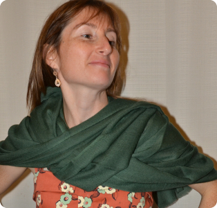 Sunrise Pashmina 100% cashmere shawl,  Dark Green (#Pm-017),  diamond weave,  ragged fringe