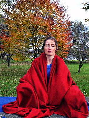 Gesar travel blanket and meditation shawl