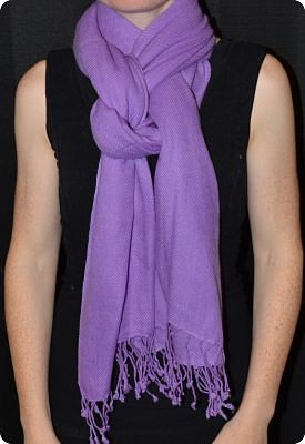 Medium-size Tamserku twill shawl in  Radiant Orchid (#tmt-30)