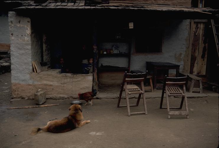 Empty teahouse