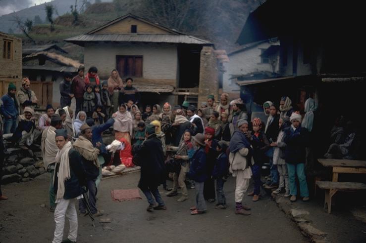 Meanwhile, at the other end of town, a wedding celebration