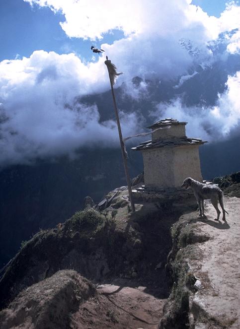 Namche on the ridge above Namche Bazar