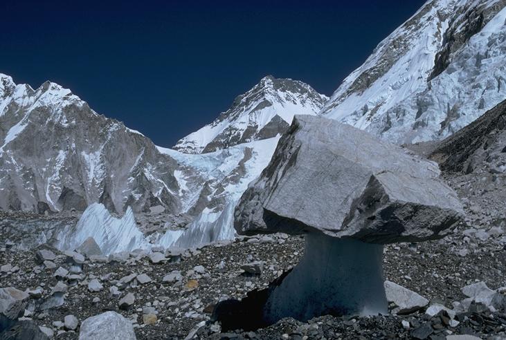 Mushrooms on Khumbu glacier (a)