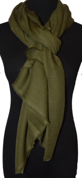 Medium size Pumori shawl in Dark Olive, #PM-235