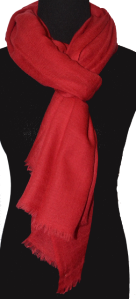 Medium size Pumori shawl in Jester Red, #PM-242