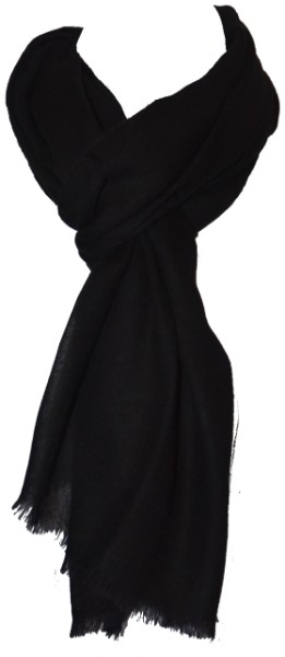 Medium size Pumori shawl in Black, #PM-bl